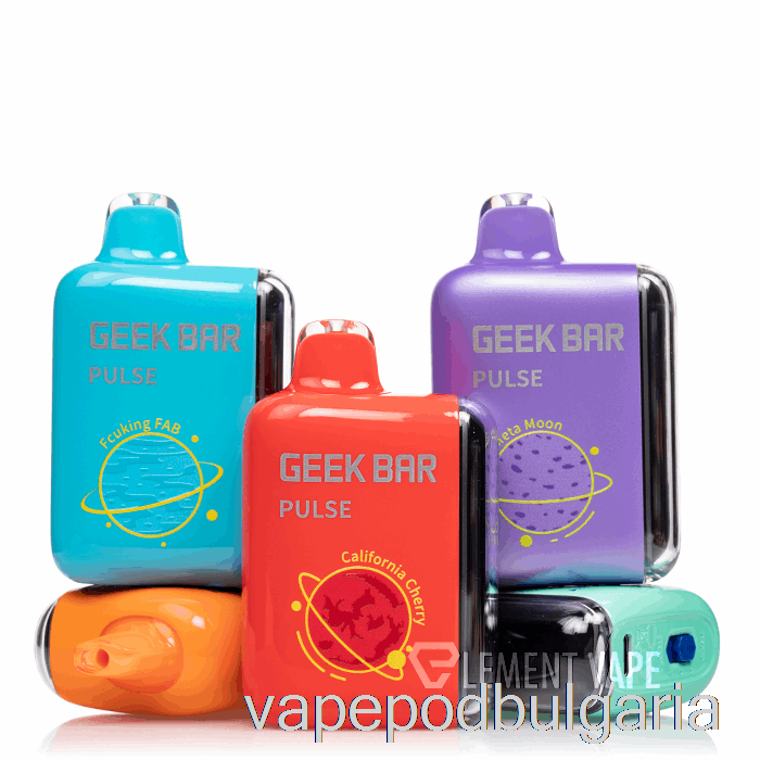 Vape 10000 Дръпки Geek Bar Pulse 15000 еднократен бял гумен лед